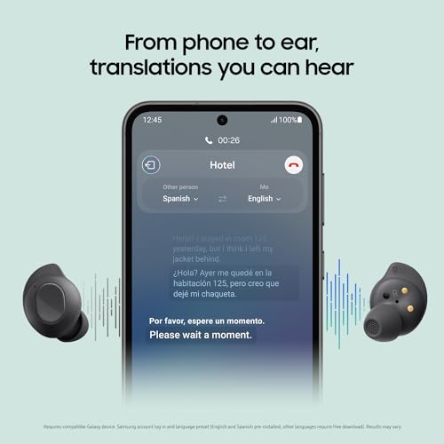 SAMSUNG Galaxy Buds FE True Wireless Bluetooth Earbuds, Graphite L2602