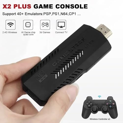 X2+ Game Stick 2.4G Wireless Controller Gamepad for Retro Game Console X7199