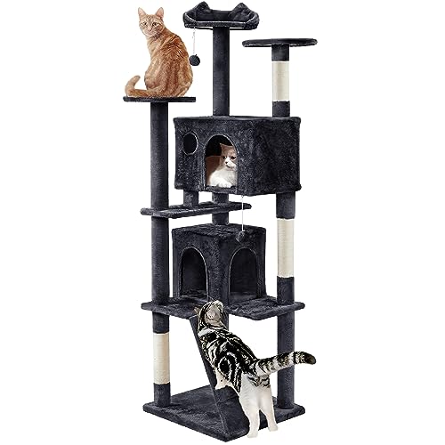 Yaheetech 54in Cat Tree Tower Condo Furniture with Scratch Post Y196