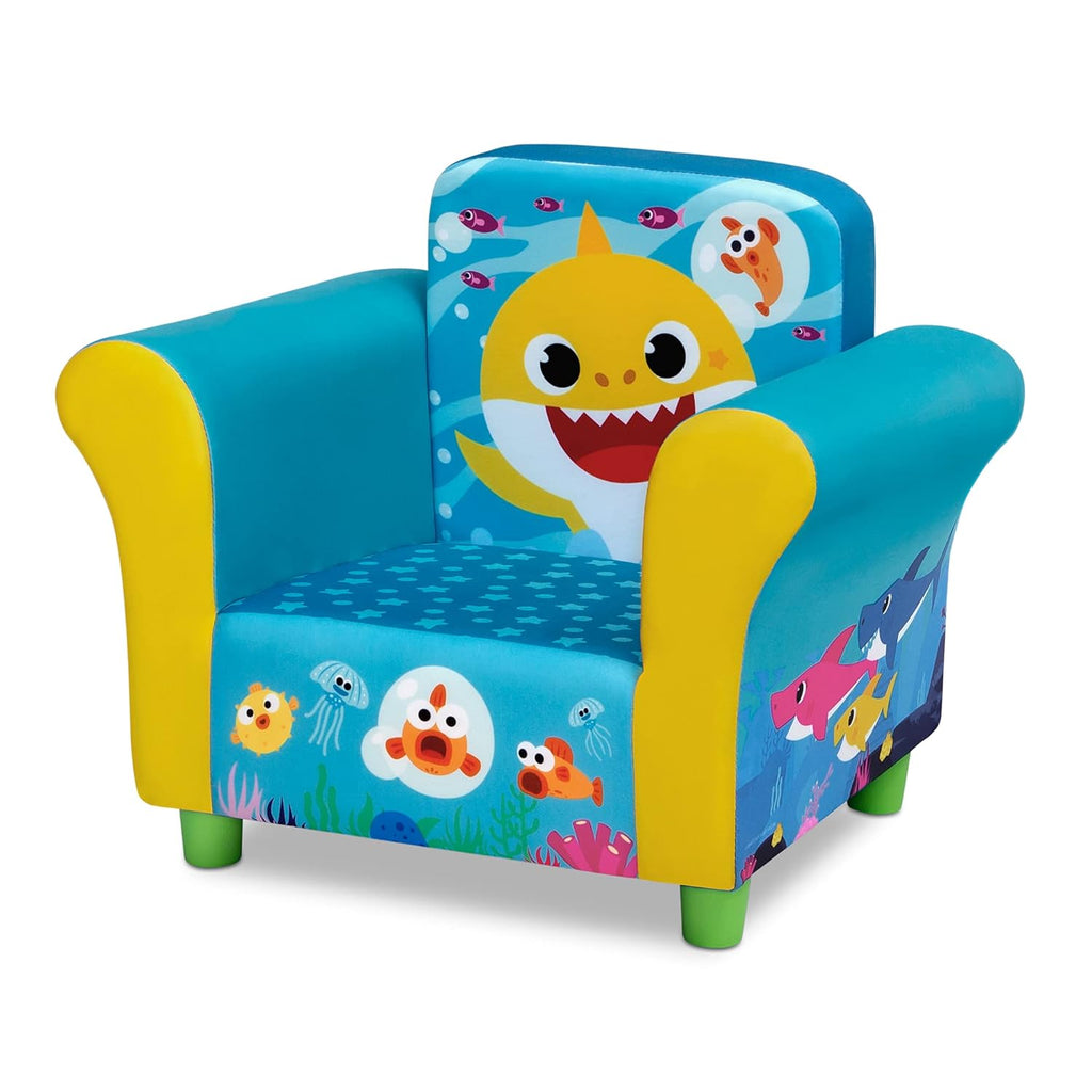 Delta Children Upholstered Kids Chair, Disney Mickey Mouse, Wood Z448
