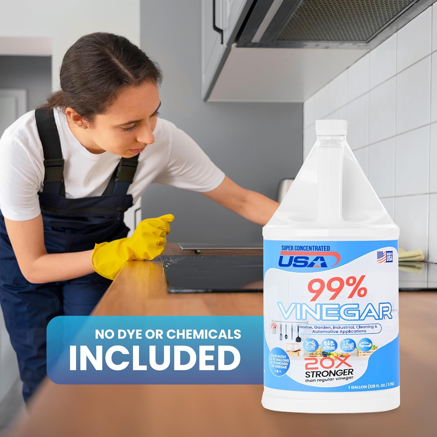 99% Pure Vinegar Concentrated Cleaner - 1 Gallon S5251