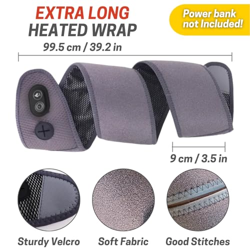 Heating Pad Arm Wrap 39in Cordless USB Heated Brace for Wrist Elbow Knee S136083