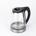 Speed-Boil Electric Kettle For Coffee & Tea - 1.7L Water Boiler 1350W, Borosilicate Glass, Easy Clean Wide Opening, Auto Shut-Off, Cool Touch Handle, LED Light. 360° Rotation, Boil Dry Protection
