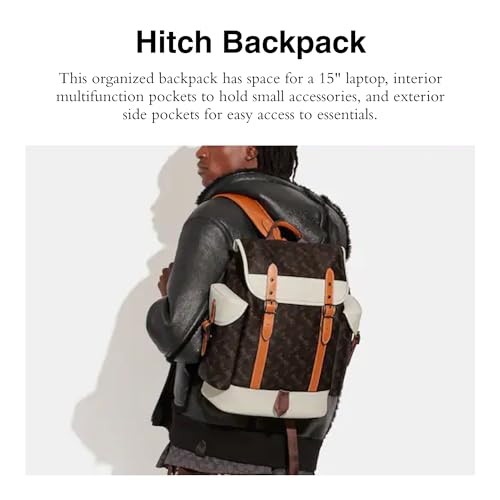 COACH Hitch Backpack in Horse and Carriage, Truffle Q13082