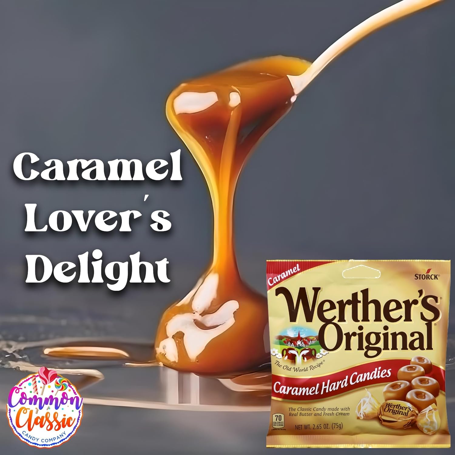 Werther's Original Caramel Hard Candy 2.65oz (Pack of 6) J170