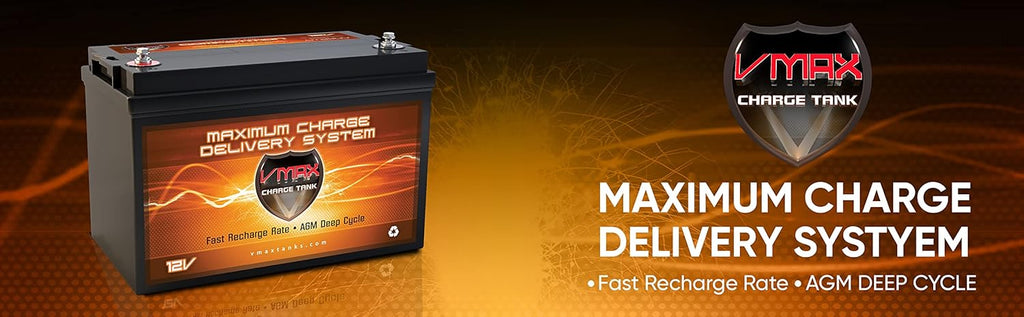 VMAX SLR125 AGM Sealed Deep Cycle 12V 125Ah Batteries (2-Pack) P160102