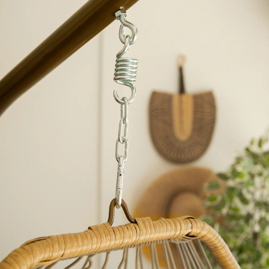 Barton Egg Chair Hammock with Stand, UV Resistant Cushion K742