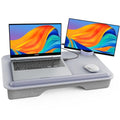 SAIJI Laptop Lap Desk, Portable Laptop Desk for Bed - Fits Up to 17" Laptop & MacBook,Lightweight Tray Table with Storage Drawer, Lap Desk with Cushion, Lap Computer Desk for Laptop