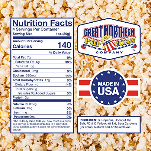 Case of 12 Popcorn Packs with Kernels, Salt & Oil by Great Northern Popcorn C948706