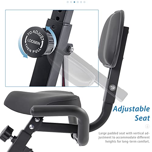 2-in-1 Recumbent & Upright Exercise Bike with Magnetic Resistance J607999