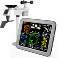 Weather Station Wireless with 7-in-1 Sensor,Indoor Outdoor Thermometer,Big Display Digital with Humidity,Rain Gauge,Wind Speed,Forecast,Alarm