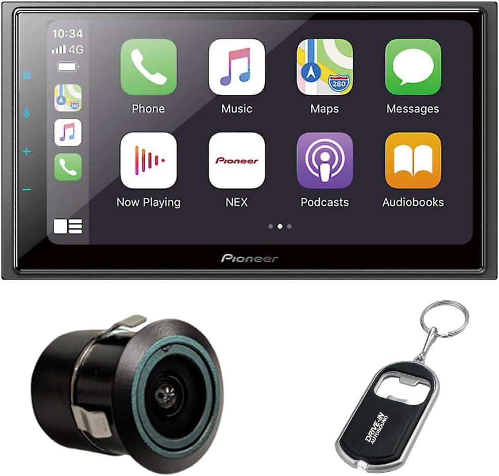 Pioneer DMH-W4660NEX 6.8" Multimedia Receiver (Does not Play CDs) with Bluetooth and Bullet Camera