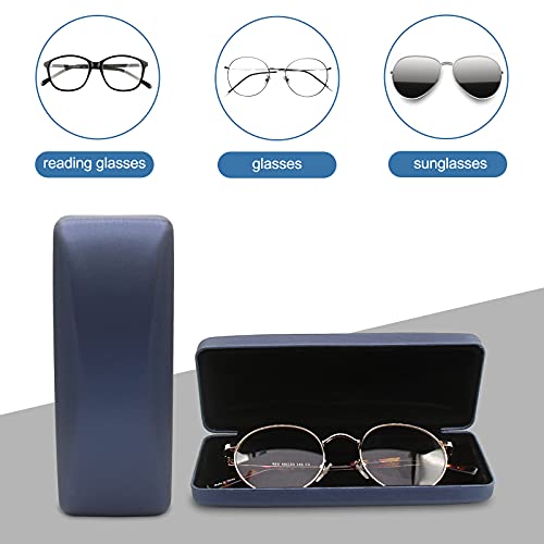 Hard Shell Eyeglass Case with Cleaning Cloth for Men Women U118180