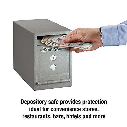 SentrySafe Depository Safe with Dual Key Lock, Steel Drop Slot, 0.38 cu ft X5059