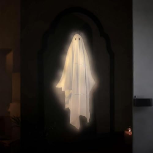 Halloween Hologram Ghost Mirror, Spooky Bedroom Decor with Creepy Eyes N887