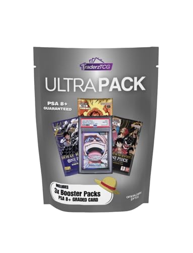 One Piece TCG Ultra Pack - 3 English Booster Packs + PSA Graded Card F325272