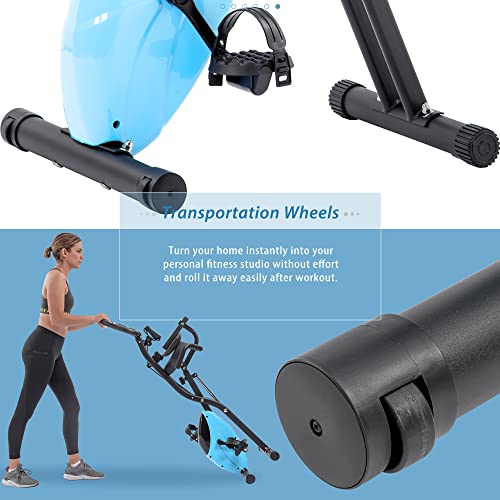 2-in-1 Recumbent & Upright Exercise Bike with Magnetic Resistance J607999