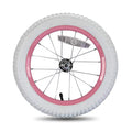 JOYSTAR 12 14 16 18 Inch Kids Bike Front Wheels Replacement with Solid Air Rubber Tire and Inner Tube, Bicycle Bike Wheels Don't Fit with Huffy Bike, Black & White