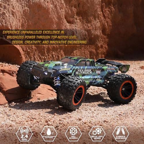 HAIBOXING 16890SA 1/16 Scale 4WD Brushless RC Truck, All-Terrain Off-Road Semi-Truck B890246