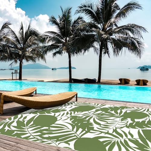 Outdoor Rug 9x12 Waterproof Reversible Patio Carpet Z6566