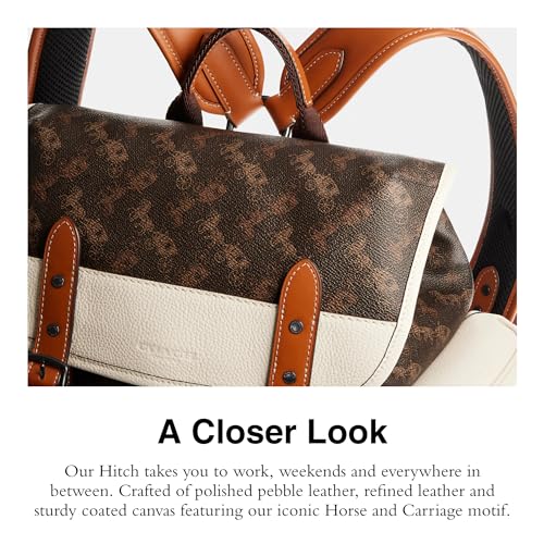 COACH Hitch Backpack in Horse and Carriage, Truffle Q13082