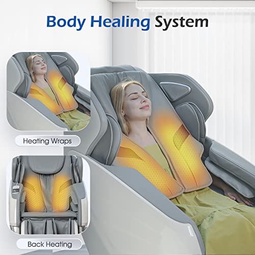 Real Relax 4D Massage Chair Full Body Zero Gravity Recliner with Bluetooth K16777