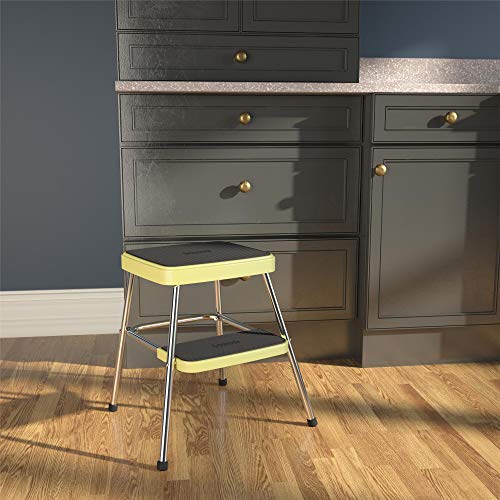COSCO Stylaire Retro 1-Step Steel Step Stool Yellow N501