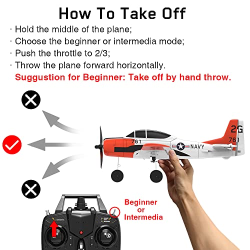 VOLANTEXRC 4CH WWII F4U Corsair RC Airplane for Beginners, 2.4Ghz RTF W832