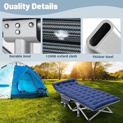 Slsy Folding Camping Cot for Adults with Carry Bag P2624