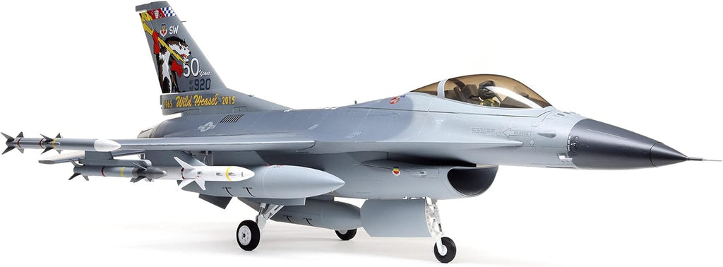E-flite RC Airplane F-16 Falcon 80mm EDF Jet BNF Basic A14254