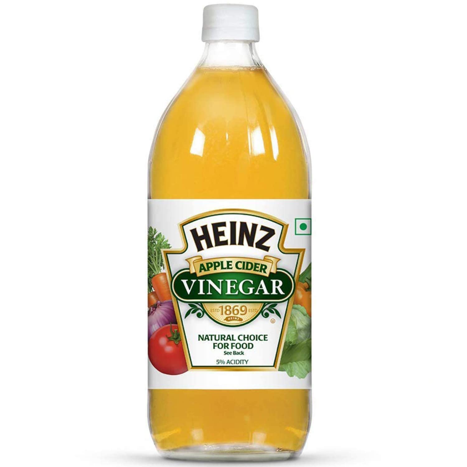 Heinz All Natural Apple Cider Vinegar with 5% Acidity, 16 fl oz Bottle