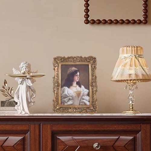 Antique Picture Frames 8x10 Vintage Victorian Ornate with Glass, Black S55546