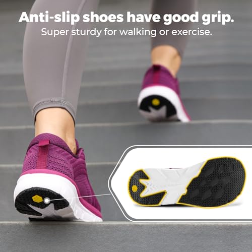 FitVille Women's Wide Toe Box Breathable Running Shoes M586