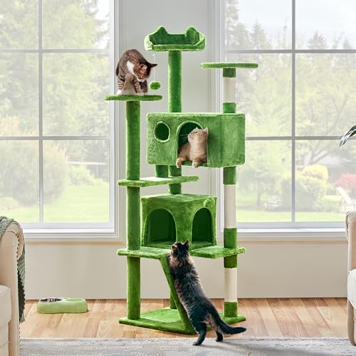 Yaheetech 54in Cat Tree Tower Condo Furniture with Scratch Post Y196