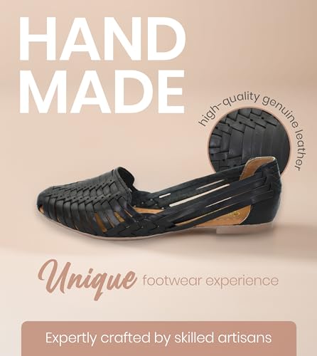 Macarena Collection Women's Leather Huarache Sandals Handmade F67404