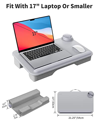 SAIJI Laptop Lap Desk, Portable with Storage Drawer, Fits Up to 17" Laptop S34883