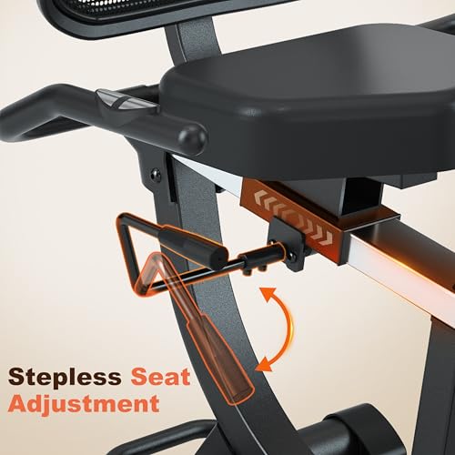 SNODE Magnetic Recumbent Exercise Bike for Seniors with LCD Monitor, 330LB Capacity B6331
