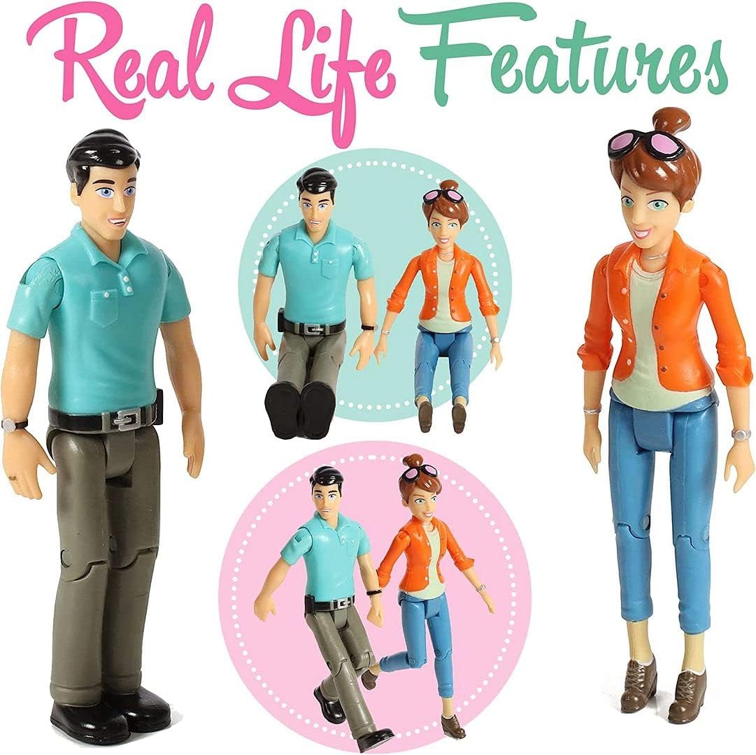 Beverly Hills Doll Collection Sweet Li'l Family Dollhouse People Set of 2 Mom and Dad K5604