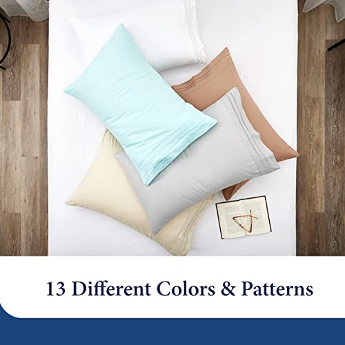 Cosy House Collection Everyday 1500 Series Pillowcases Set of 2, Standard, White T54199