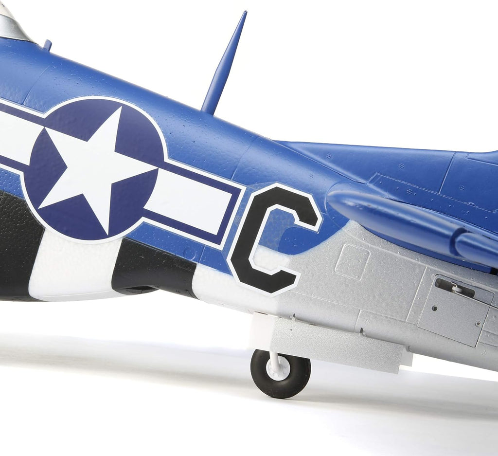 E-flite RC Airplane P-51D Mustang 1.5m BNF Basic with Battery T2101