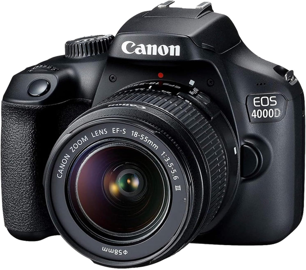 Canon EOS 4000D / Rebel T100 DSLR Camera with 18-55mm and 75-300mm Lenses, 128GB Bundle (Renewed) F892