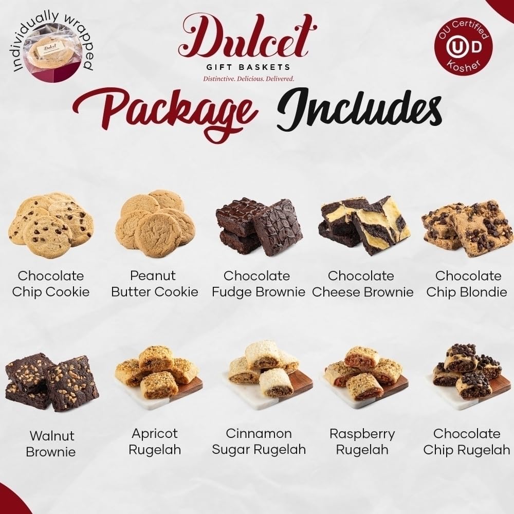 Classic Bakery Kraft Box - Soft Bite Cookies, Brownies & Rugelah C52417