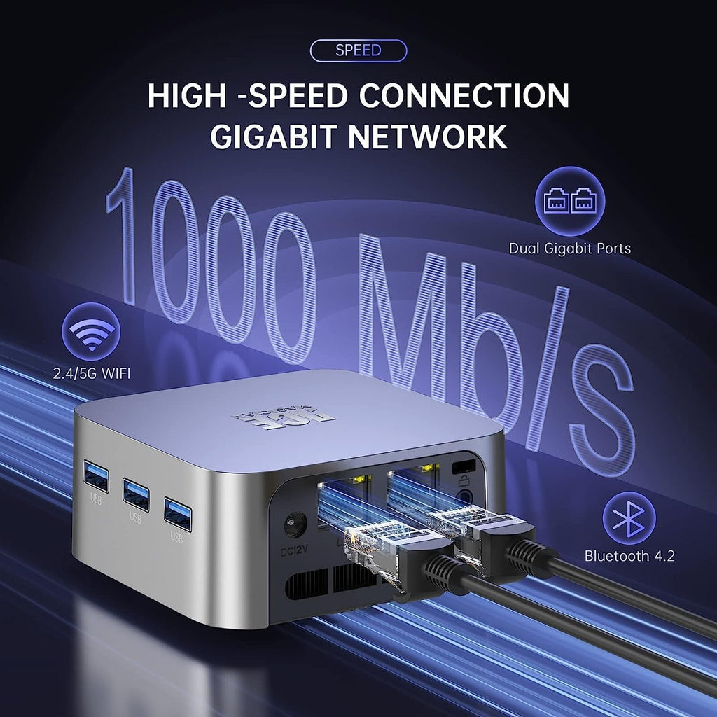 ACEMAGICIAN Mini PC Intel 12th Gen N95 16GB LPDDR5 512GB SSD Desktop Computer M628