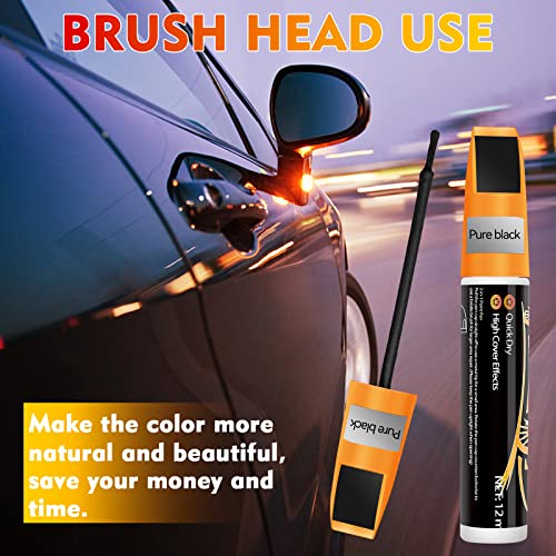 Touch Up Paint Pen for Cars, Scratch Repair, 0.4oz Black F95605