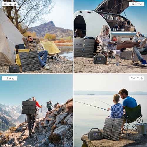 GRECELL Portable Power Station 300W, 230Wh LiFePO4 Battery, Solar Generator for Camping K3905