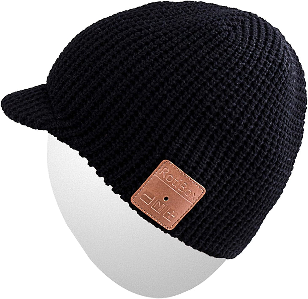 Rotibox Bluetooth Beanie Hat with Wireless Stereo Headphones, Black G263961