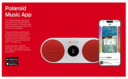 Polaroid P3 Music Player (Blue) - Retro Bluetooth Boombox Speaker D571