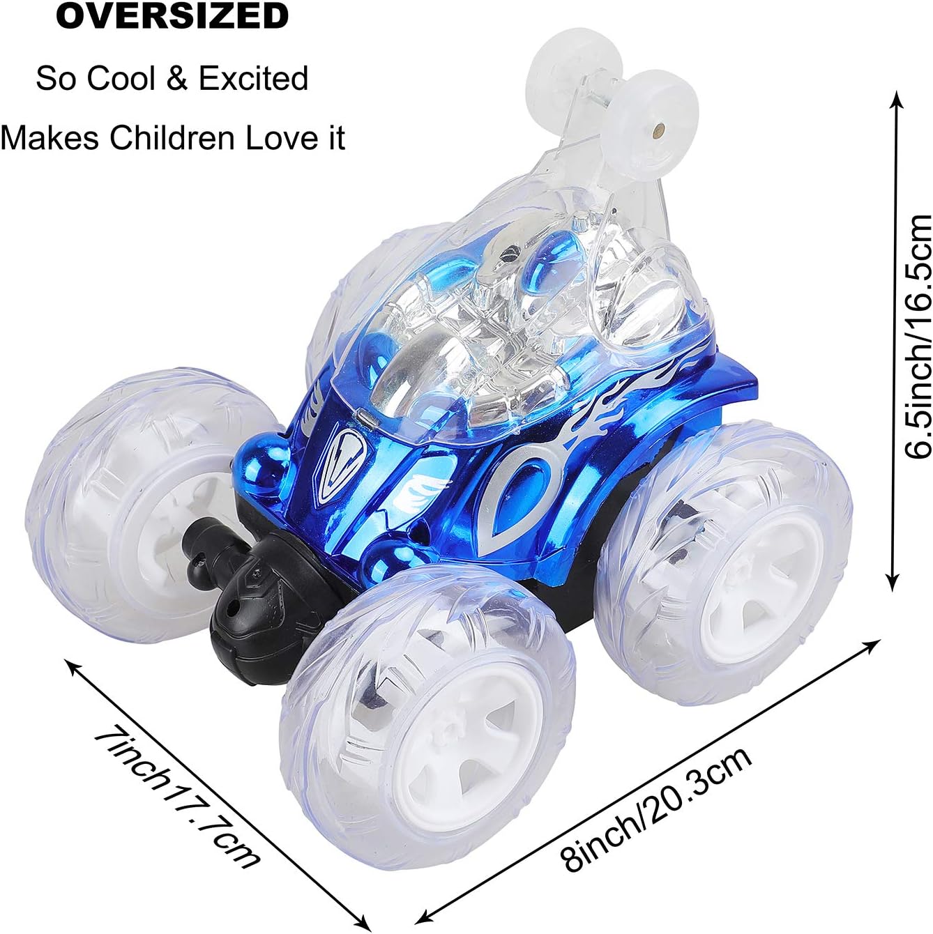 abandon Remote Control Car, RC Stunt Car 360° Spins with Lights & Music, Rechargeable Toy for Kids M458218