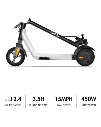OKAI Zippy Electric Scooter for Adults and Teens, 15 MPH, Foldable C379