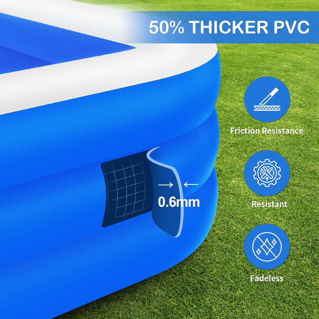 Inflatable Swimming Pool for Adults, Family, Outdoor Backyard N10231